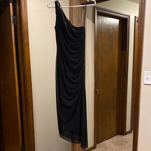 Laundry Black One-Shoulder Dress